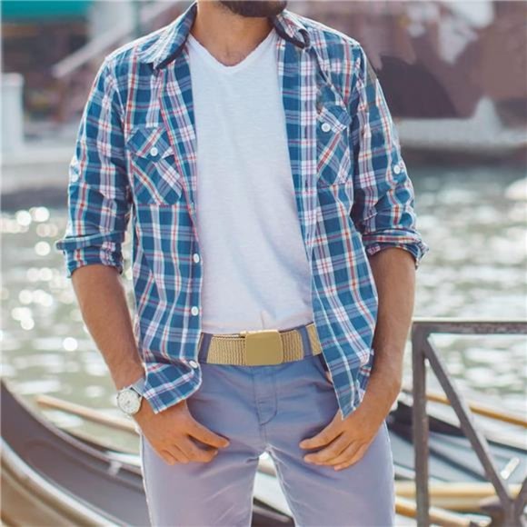 8Pcs Nylon Military Tactical Plastic Buckle Belt Webbing Canvas Outdoor Web Belt - Picture 7 of 7